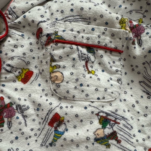 Peanuts; Snoopy and Friends Flannel Women’s PJ Set - Picture 6 of 7